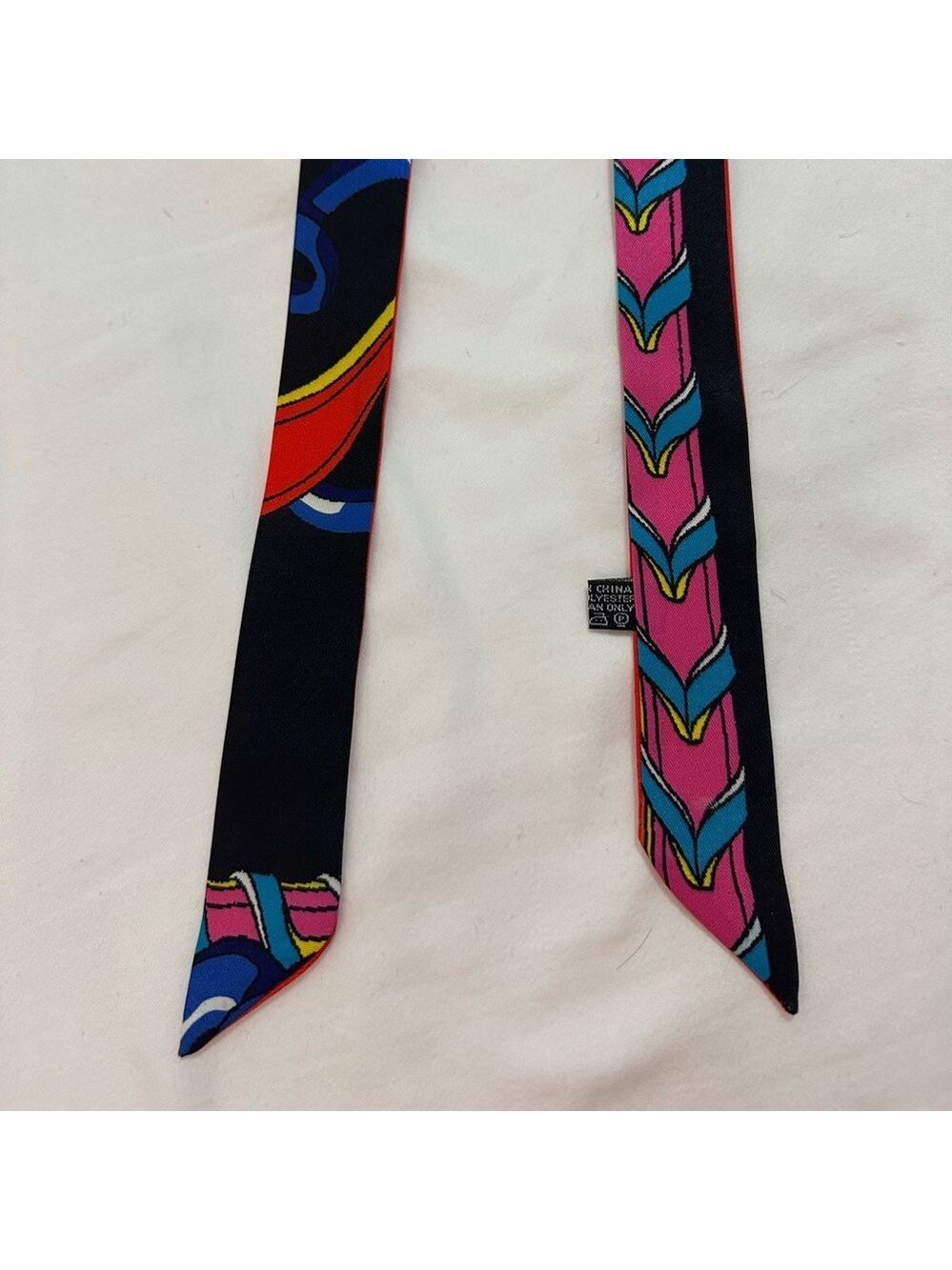 VIBRANT PARIS LONG SKINNY SCARF BANDEAU BELT HAIR BAG HANDLE TIE COLORFUL 78” - Picture 6 of 10